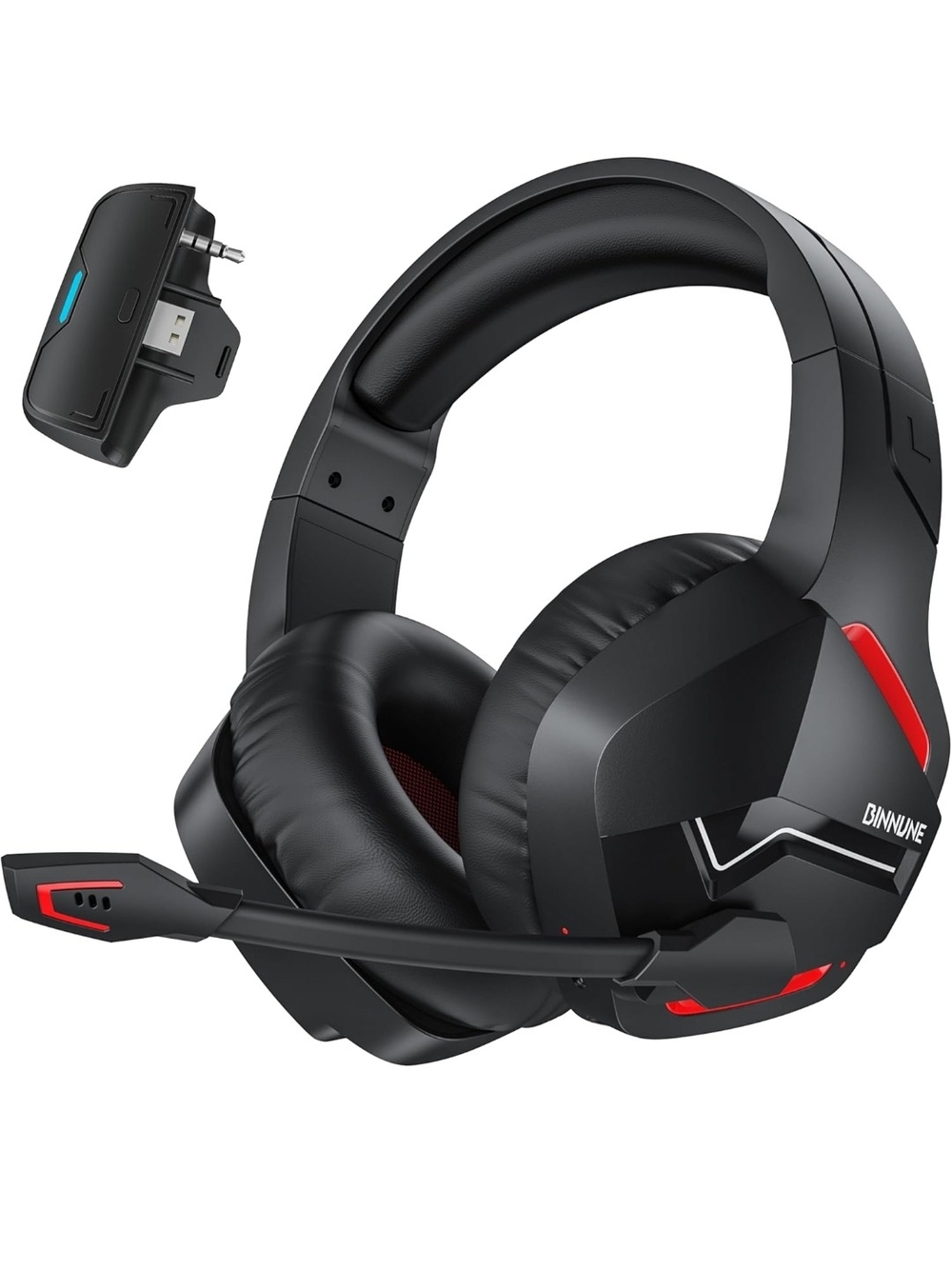 BINNUNE Wireless Xbox Gaming Headset 120H Bluetooth 5.3 50mm Mic